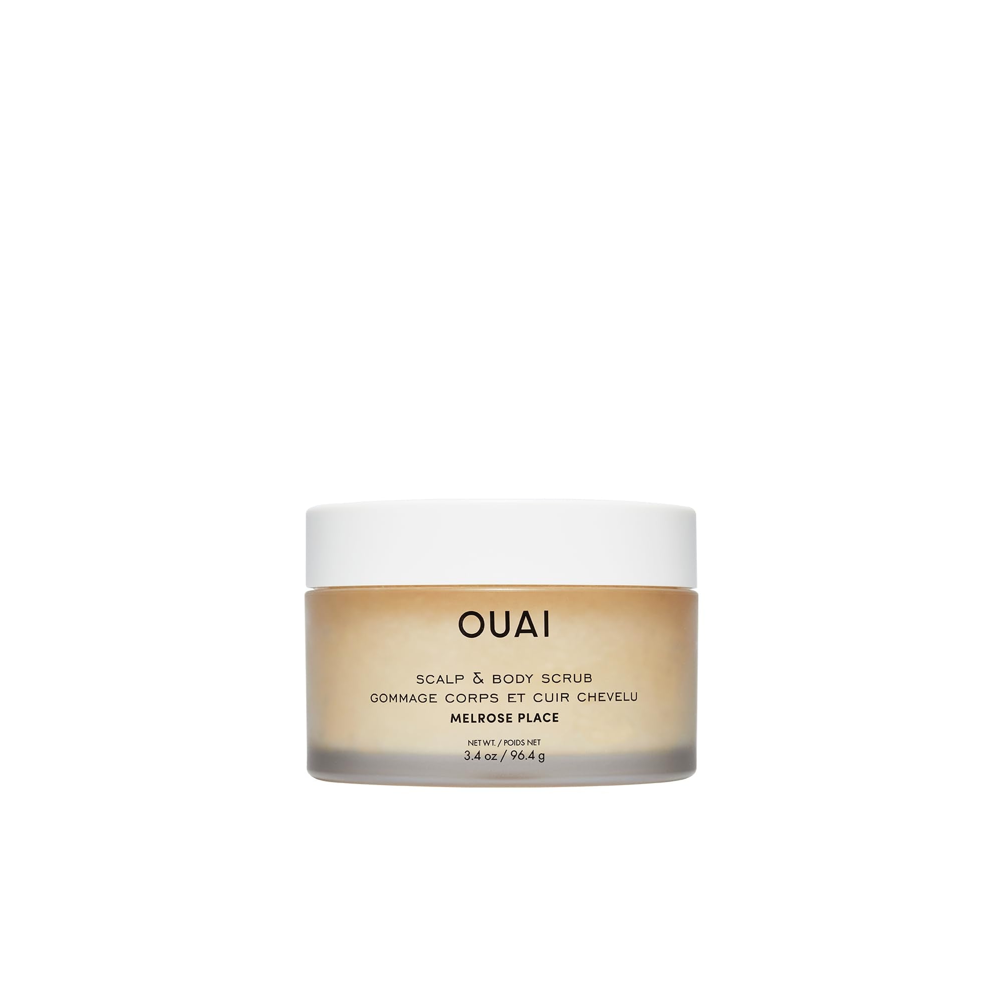 OUAI Scalp & Body Scrub Travel Size, Melrose Place - Exfoliating Body Scrub with Sugar & Coconut Oil Blend for Smooth, Moisturized Skin - Gentle for Removing Product Build Up (3.4 Oz) OUAI buy australia supplements