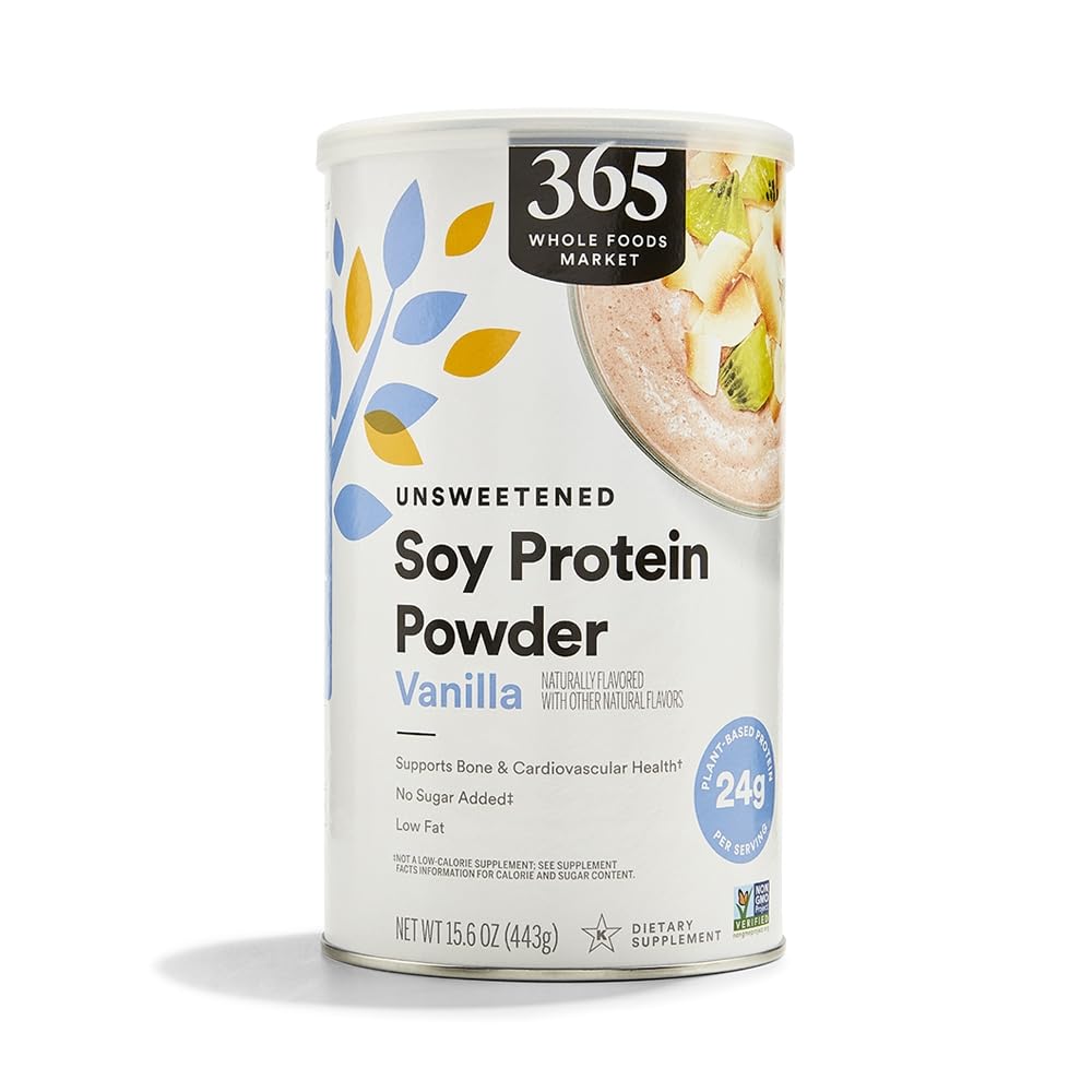 365 by Whole Foods Market, Soy Protein Powder, Unsweetened Vanilla Flavor, 15.63 oz 365 by Whole Foods Market buy australia supplements