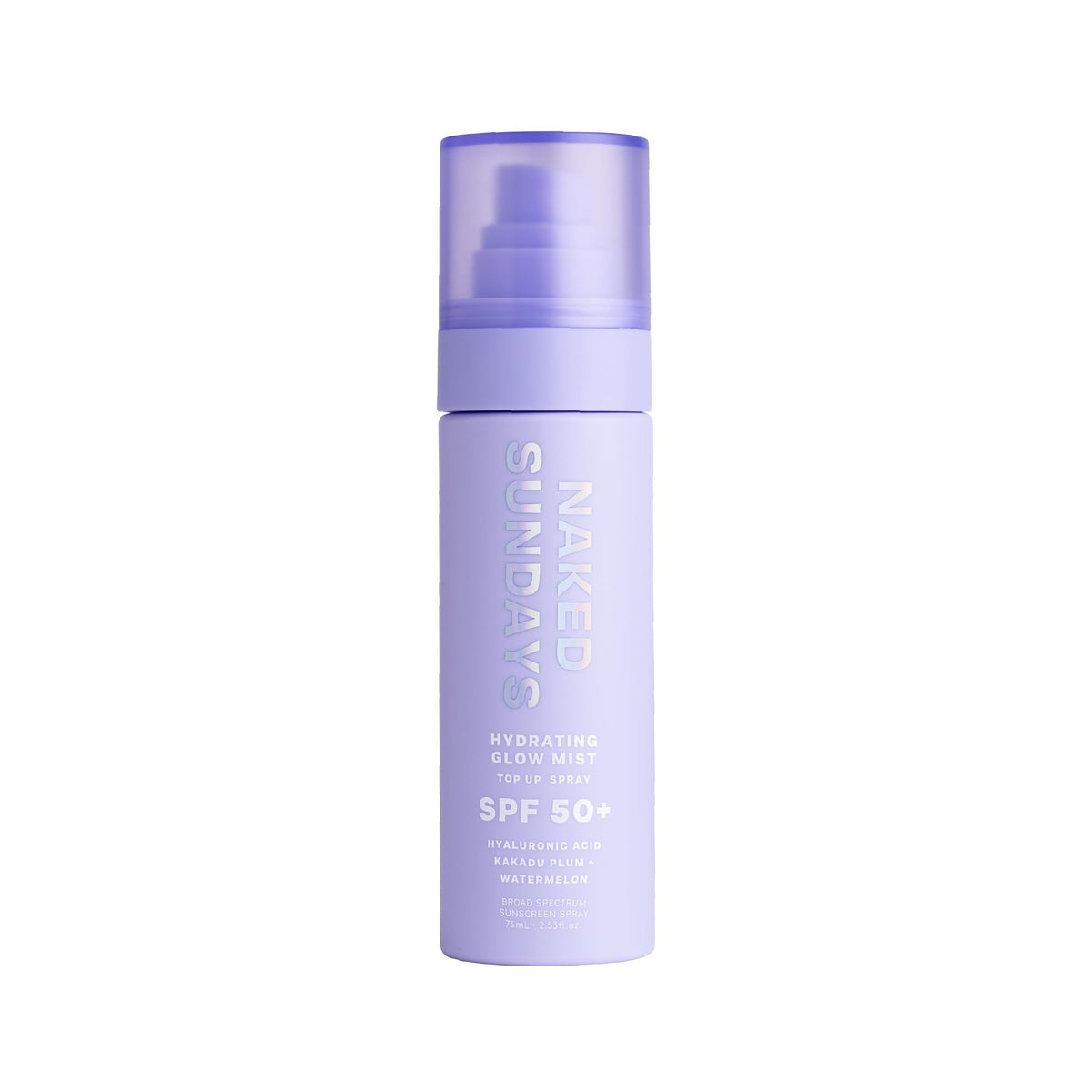 Naked Sundays Hydrating Glow Sunscreen Mist SPF 50 Facial Spray, 75ml Naked Sundays