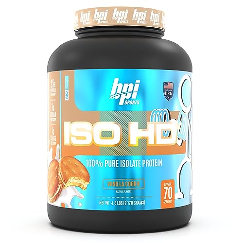 BPI Sports ISO HD Isolate Protein Vanilla Cookie, 76.8 oz - 69 Servings BPI Sports buy australia supplements