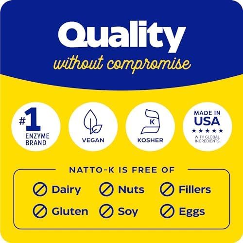 Enzymedica Natto-K Capsules, Vegan, Gluten Free, Kosher - 90 Capsules Gsupps Australia