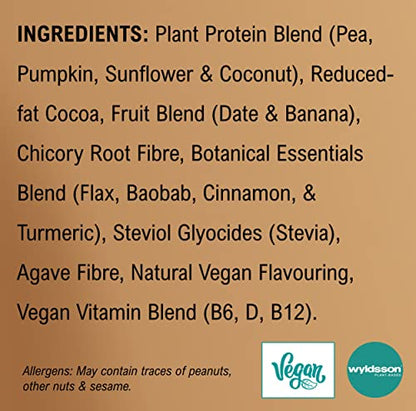 Vegan Protein Powders (1kg) - 28 Servings - EarthChamp by Wyldsson - Plant Based Chocolate WyldssonBuy Supplements Australia