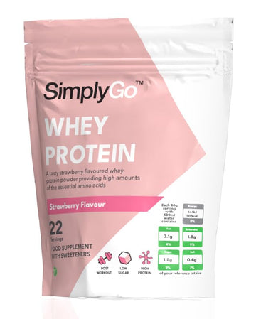 SimplyGo Whey Protein Powder | 900g | Simply Add 30g to Water, Juice or Shakes Simply Supplements buy australia supplements