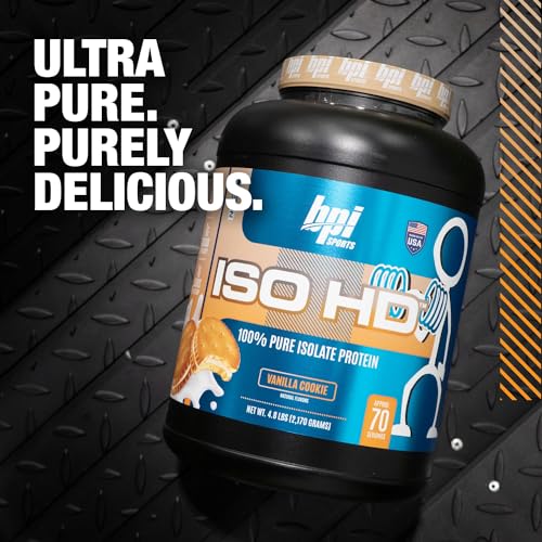 BPI Sports ISO HD Isolate Protein Vanilla Cookie, 76.8 oz - 69 Servings BPI Sports buy australia supplements