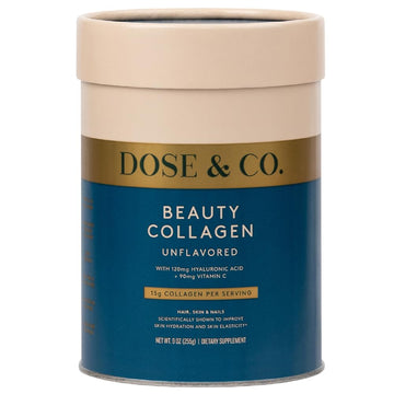Dose & Co Beauty Collagen with Hyaluronic Acid and Vitamin C, Unflavoured - 255g Powder Supplement DOSE & CO buy australia supplements