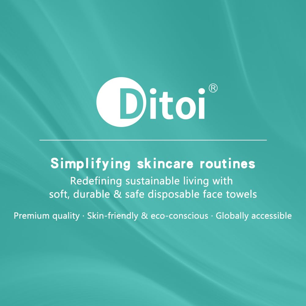 Ditoi Face Towels XXL, Ultra‑Soft Disposable Facial Towels Ditoi