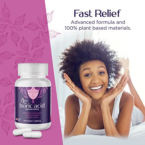 Queen Care - Boric Acid Suppositories, Boric Acid Suppositories for Feminine Care, Safe & All-Natural pH Queen Care buy australia supplements