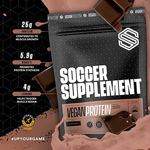 Soccer Supplement Vegan Protein Powder - 25g's of Protein per Serving, Chocolate Flavour SOCCER SUPPLEMENT buy australia supplements