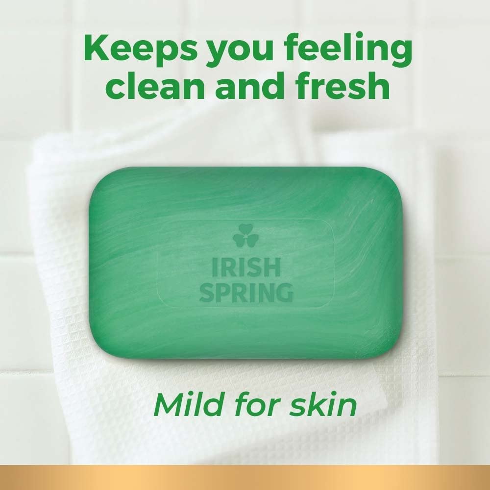 Irish Spring Original Deodorant Soap 3 Bars, 2 Pack (6 Total) Irish Spring