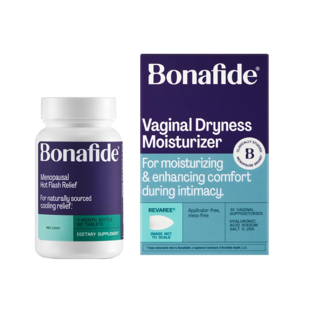 Bonafide Relizen + Revaree – Hormone-Free Relief from Hot Flashes and Night Sweats During Menopause* + Vaginal Moisturizer with Hyaluronic Acid – 1 Month Supply Bonafide buy australia supplements