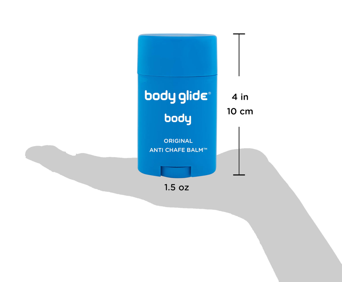 Body Glide Original Anti Chafe Balm | No Chafing Stick | Prevent Arm, Chest, Butt, Thigh, Ball Chafing & Irritation | Trusted Skin Protection Since 1996 |1.5oz BodyGlide