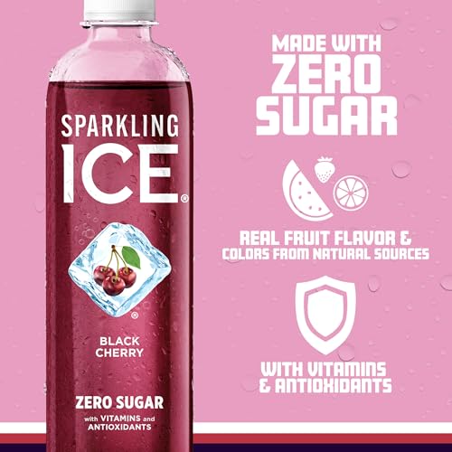 Sparkling Ice, Black Cherry Sparkling Water, Zero Sugar Flavored Water, with Vitamins Sparkling ICE buy australia supplements
