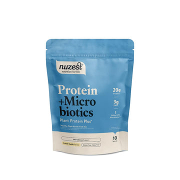 Nuzest - Protein + Microbiotics – Gut Health - Plant Protein Powder - French Vanilla, 300g (10 Servings) Nuzest buy australia supplements