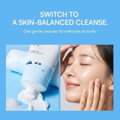 ROUND LAB 1025 Dokdo Cleanser 5.07 Fl Oz, Low pH Facial Cleanser for Sensitive Skin, Rich Soft Bubbles for Deep Cleansing and Makeup Removal ROUND LAB