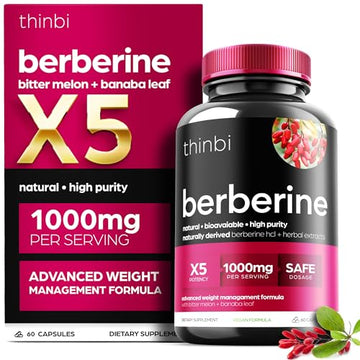 1000mg Berberine Supplement Capsules with Bitter Melon and Banaba Leaf - 30 Servings Artnaturals Store buy australia supplements