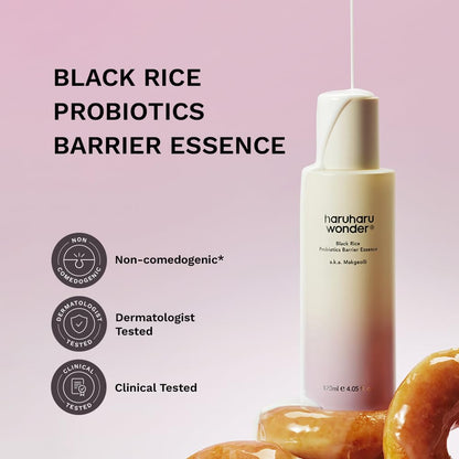 haruharu wonder Black Rice Probiotics Barrier Essence, 4.05 fl. oz HARUHARU
