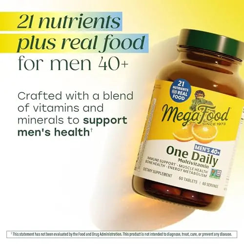 MegaFood Multivitamin for Men 40+ One Daily Mens Multivitamins - Methylated B12, Vitamin D3, B6, C & Zinc, Muscle & Bone Health MegaFood buy australia supplements