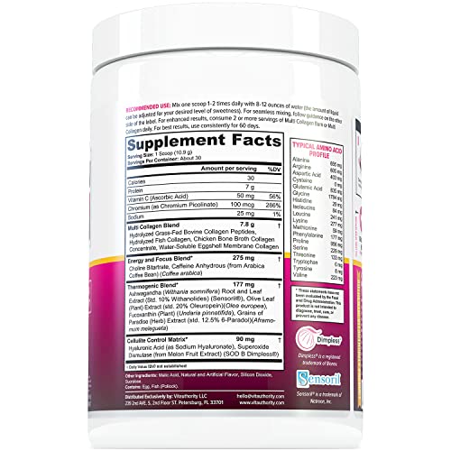 Multi Collagen Burn: Multi-Type Hydrolyzed Protein Peptides with Hyaluronic Acid, Vitamin Vitauthority buy australia supplements