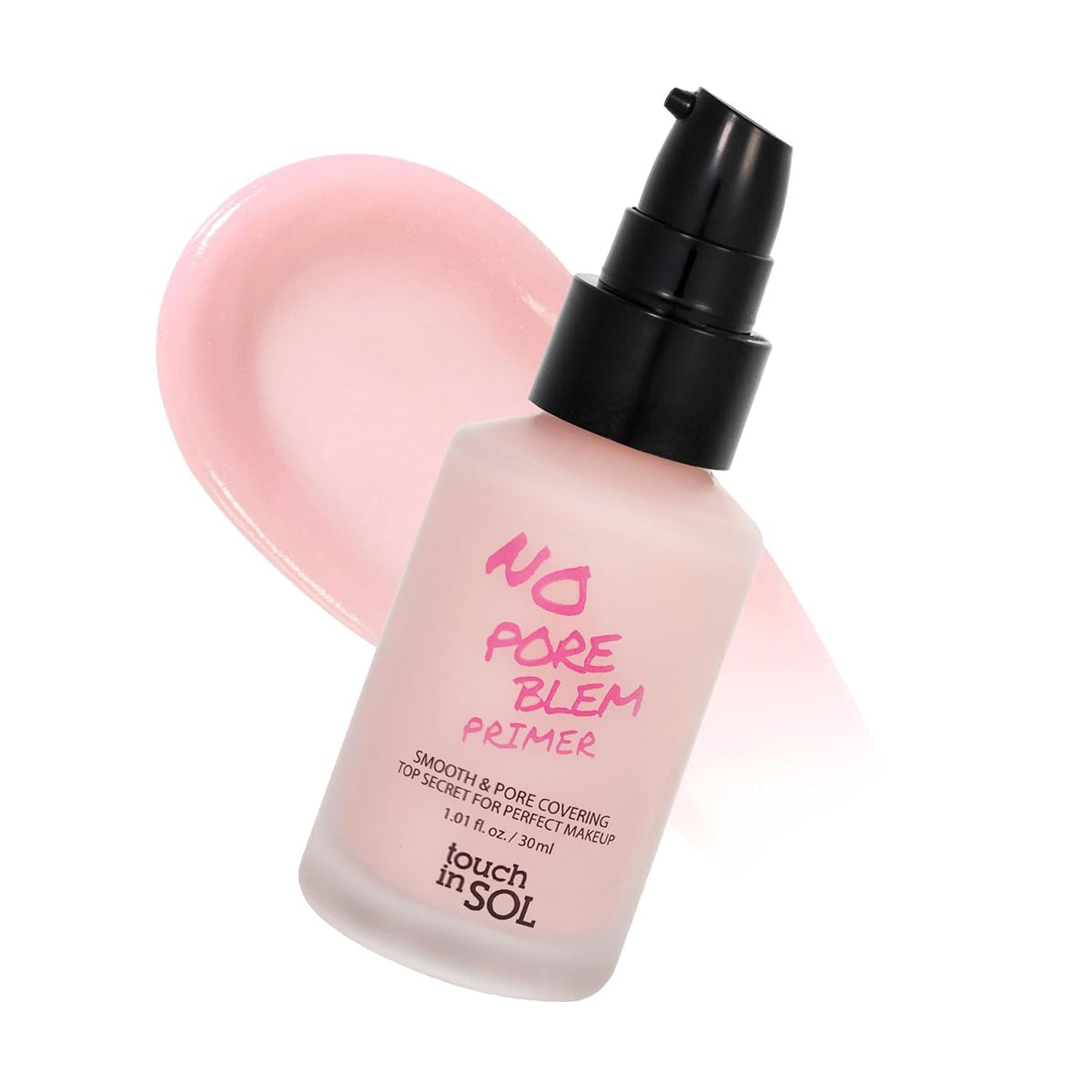 TOUCH IN SOL No Poreblem Primer – Pore Primer for Korean Makeup, Mattifying Primer for Oily Skin, Pore Eraser for Large Pores, Blurring Finish from K Beauty (1.01 fl.oz/30ml) TOUCH IN SOL