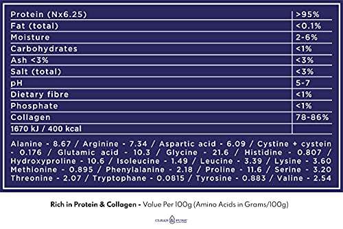 Clean & Pure Collagen Powder, Lab Tested Bovine Peptides with No or Zero Growth Hormones, Pesticides or Vet Meds - 400g Lean Caffeine buy australia supplements