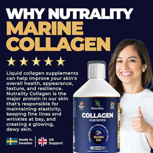 Nutrality Marine Collagen Sugar Free Liquid | Peptides, Hyaluronic Acid, Silica, Biotin, 10000mg Type 1 Nutrality buy australia supplements