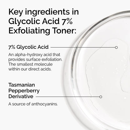 The Ordinary Glycolic Acid 7% Exfoliating Toner, Brightening and Smoothing Daily Toner for More Even-Looking Skin Tone, 8.1 Fl Oz The Ordinary