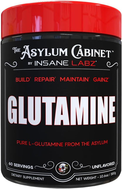 Insane Labz Glutamine, 5g Serving, 60 Servings.