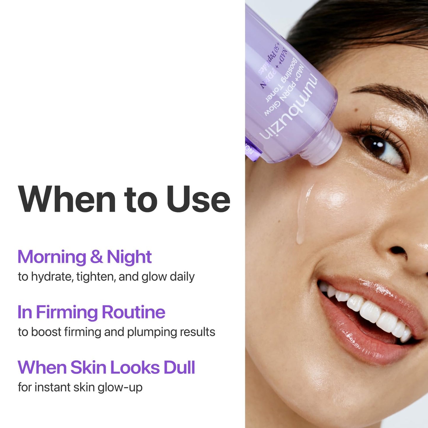 numbuzin No.9 NAD+ Salmon PDRN Glow Boosting Toner, Hydrating & Firming Toner for Wrinkles, Fine Lines & Dull Skin numbuzin