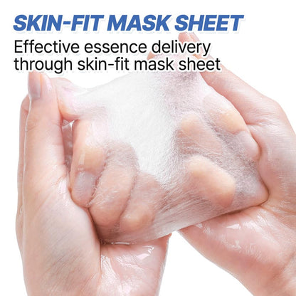 NEXTBEAU Solution Sheet Mask Variety Pack, 10 Count (5 Types x 2 Sheets), 0.74 fl oz Each, Korean Facial Sheet Masks for Daily Skincare NEXTBEAU
