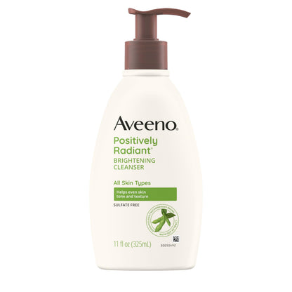 Aveeno Positively Radiant Brightening Facial Cleanser, 11 fl. oz Aveeno