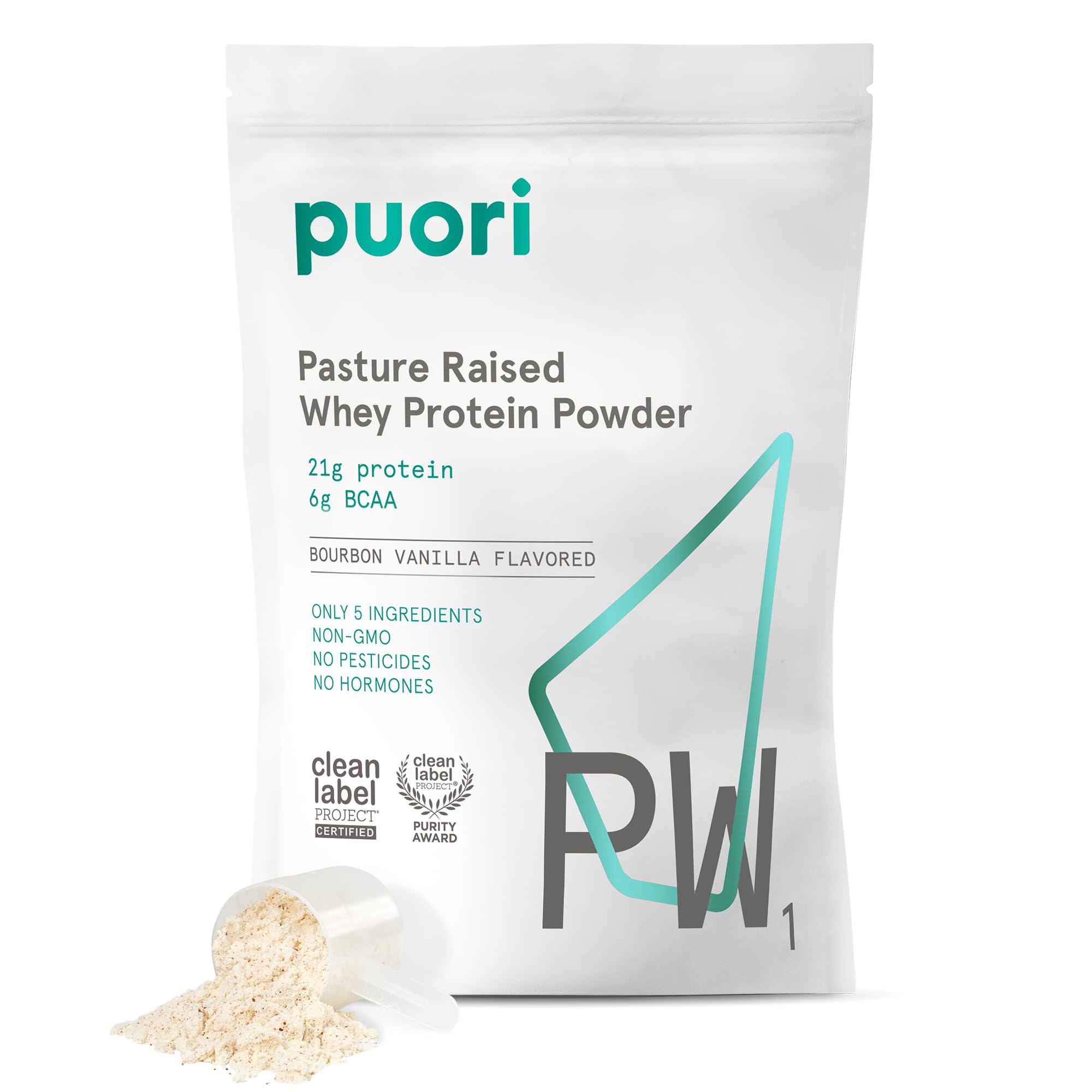 Puori Whey Protein Powder, Bourbon Vanilla - PW1 Pasture-Raised, Grass-Fed Whey Protein Powder Drink Mix containing BCAA Amino Acids - Post-Workout Supplement Puori buy australia supplements