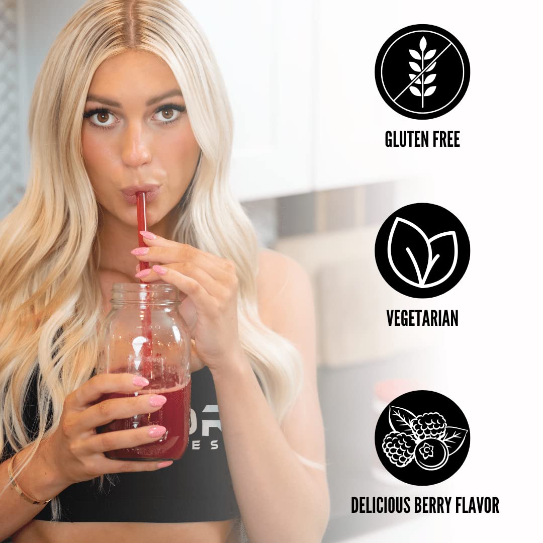 4KOR Fitness Power Reds & Greens: an Energizing Greens Drink Made up of Antioxidant-Rich Superfoods, Gluten-Free and Vegetarian, 30 Servings (1 Bottle) 4KOR Fitness buy australia supplements