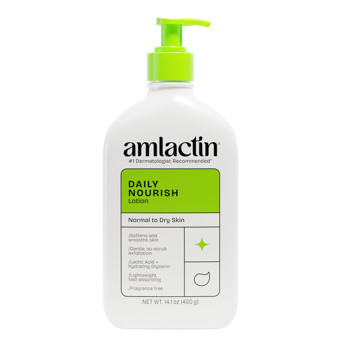 AmLactin Daily Nourish Body Lotion, 12% Lactic Acid, 14.1 oz AmLactin