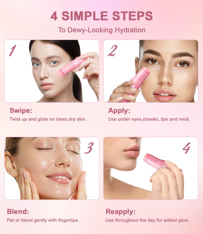 PDRN Pink Collagen Volume Multi Balm Stick, Volufiline Stick 0.35 oz /1Pack Vult