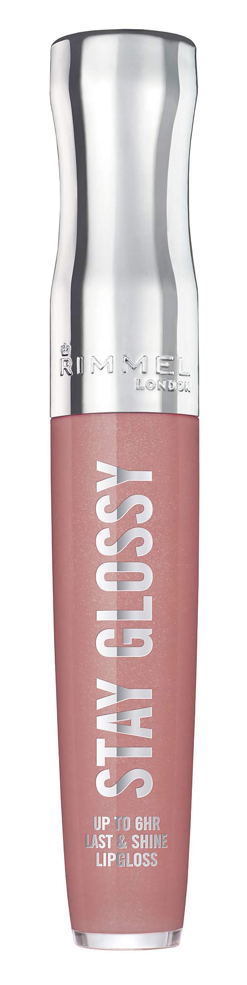 Rimmel Stay Glossy Lip Gloss - Non-Sticky and Lightweight Formula for Lip Color and Shine - 130 Blushing Belgraves, .18oz Rimmel