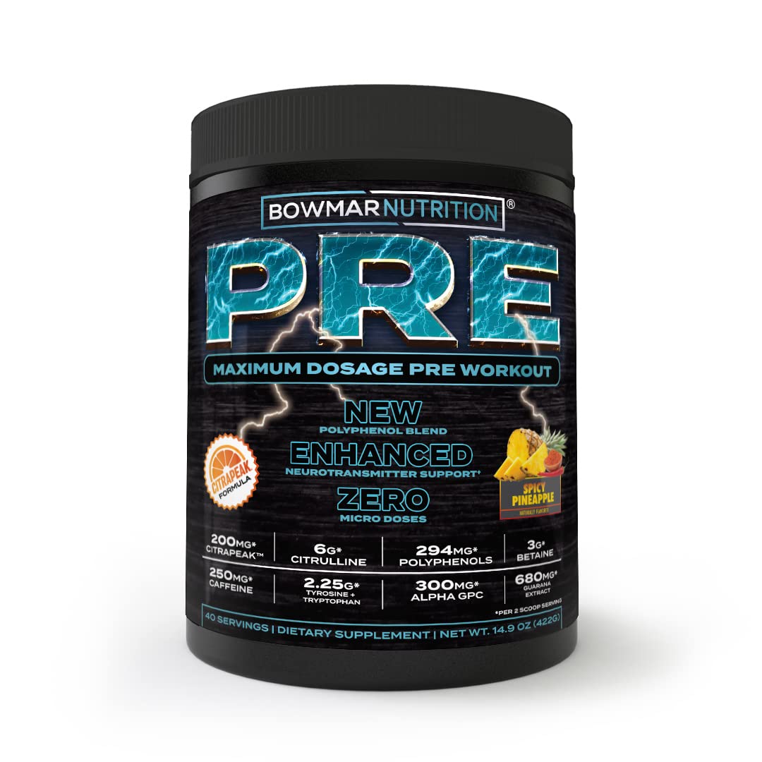 Bowmar Nutrition Pre Workout with Stimulants, Pre Workout Powder, Pump Supplement BOWMAR NUTRITION buy australia supplements