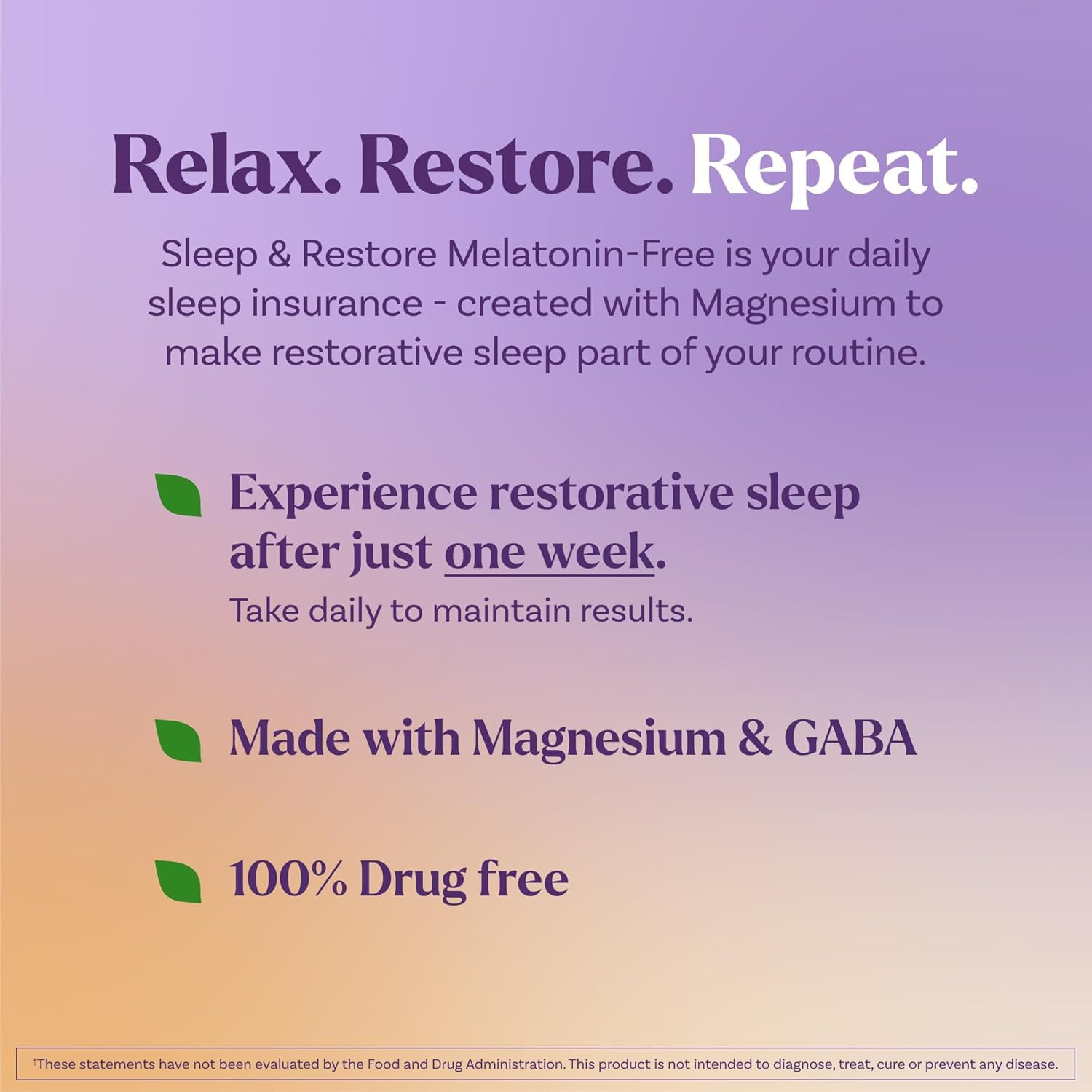 Natrol Sleep & Restore Magnesium Glycinate Blend Gummies, Magnesium for Sleep Aids for Adults, Melatonin-Free, Cherry Flavored, 30 Day Supply, 60 Gummies (Pack of 2) Natrol buy australia supplements