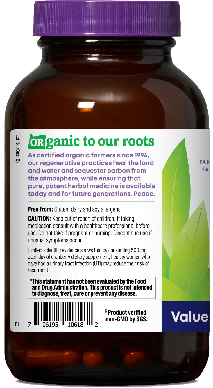 Oregon's Wild Harvest Cranberry Organic Non-GMO Supplement Urinary Tract Support Gsupps Australia