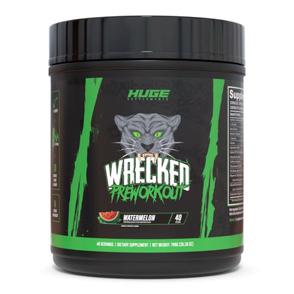 Wrecked Pre Workout Powder, Advanced Formula, Boosts Energy, Focus, Pumps & Performance, 10g L-Citrulline, 6.4g Beta Alanine, 5g Tyrosine, 1g Alpha GPC, 375mg Fast-Acting Caffeine & More (40 Servings)