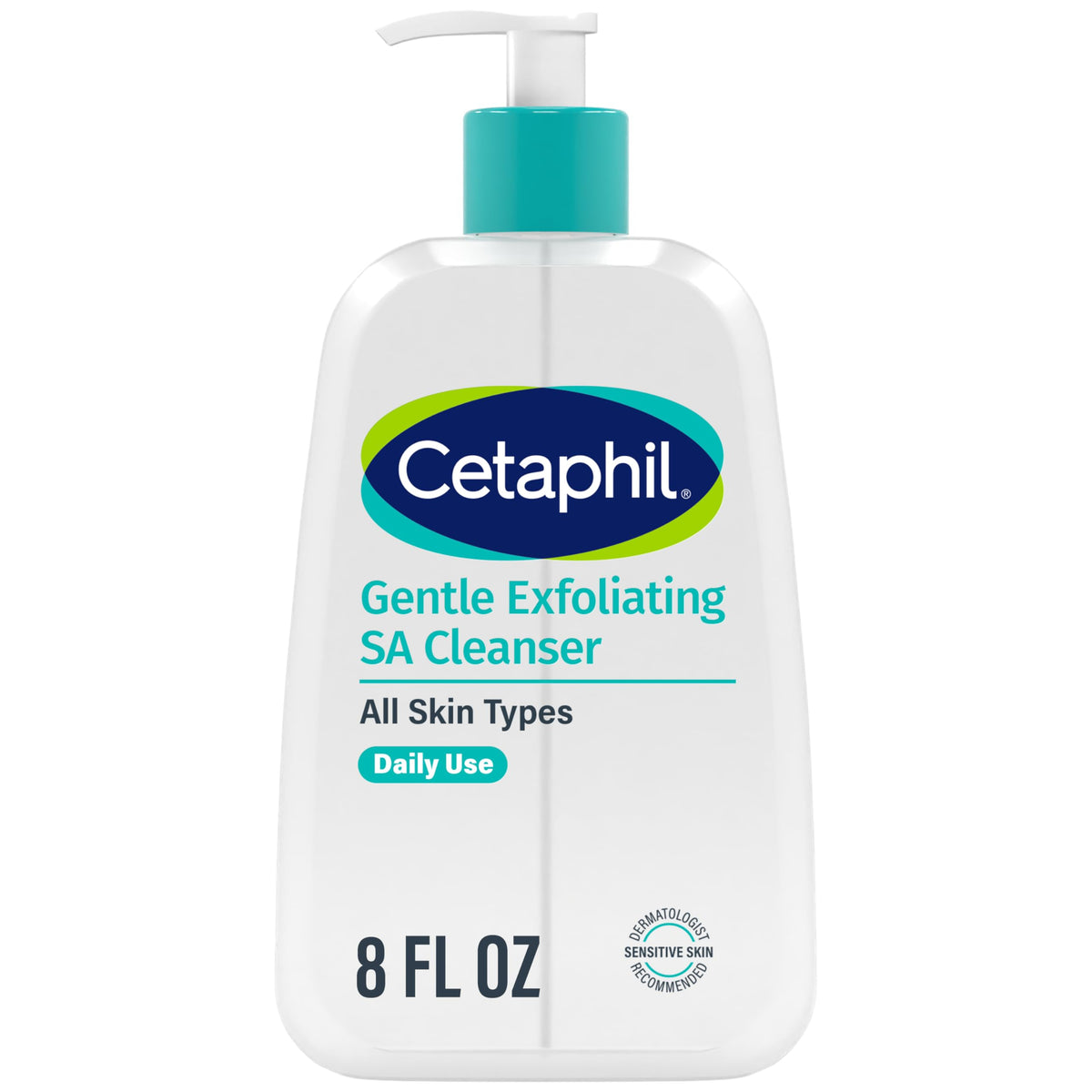 Cetaphil SA Gentle Exfoliating Face Wash, Salicylic Acid Cleanser, 8oz Cetaphil
