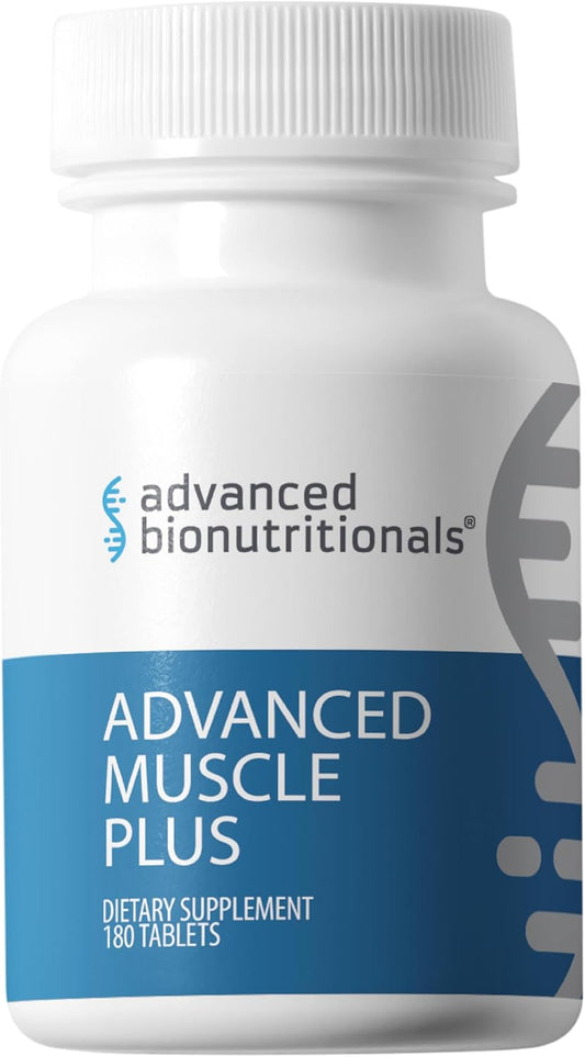 Advanced Bionutritionals Advanced Muscle Plus – Muscle Supplement with Peptide DL185™ (Dileucine) & MyHMB® – Workout Recovery, Amino Acids & HMB Tablets for Men & Women – 30 Servings
