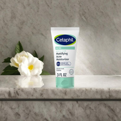 Cetaphil Face Moisturizer, Gentle Clear Mattifying Acne Moisturizer With 0.5% Salicylic Acid Cetaphil