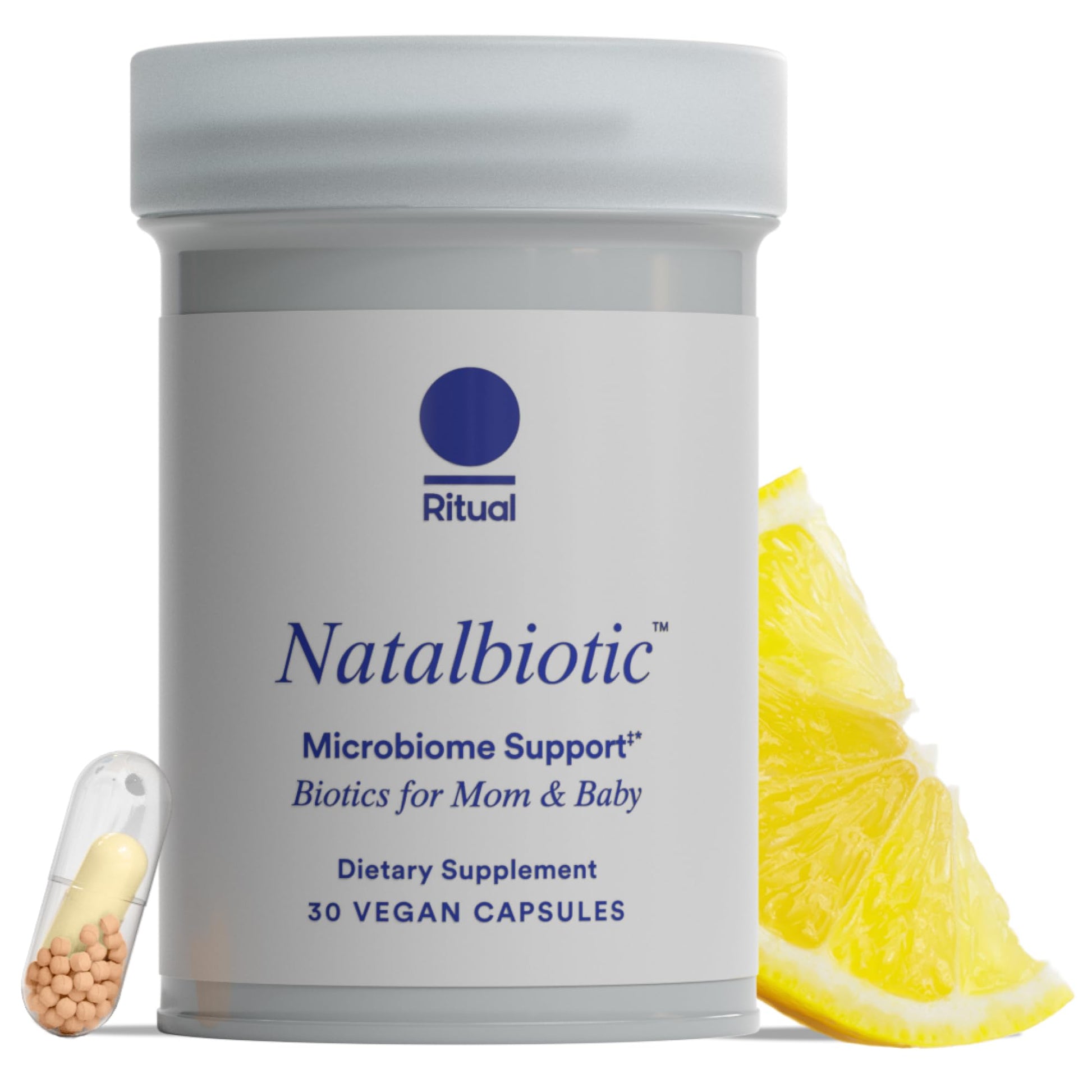 Ritual Natalbiotic™ Microbiome Support†* Biotics for Mom & Baby. Formulated to Support Digestive Health, Vaginal Health, and Baby’s Immune Health.* Designed with OB/GYNs‡. Non-GMO, Vegan, 30 Days Ritual buy australia supplements