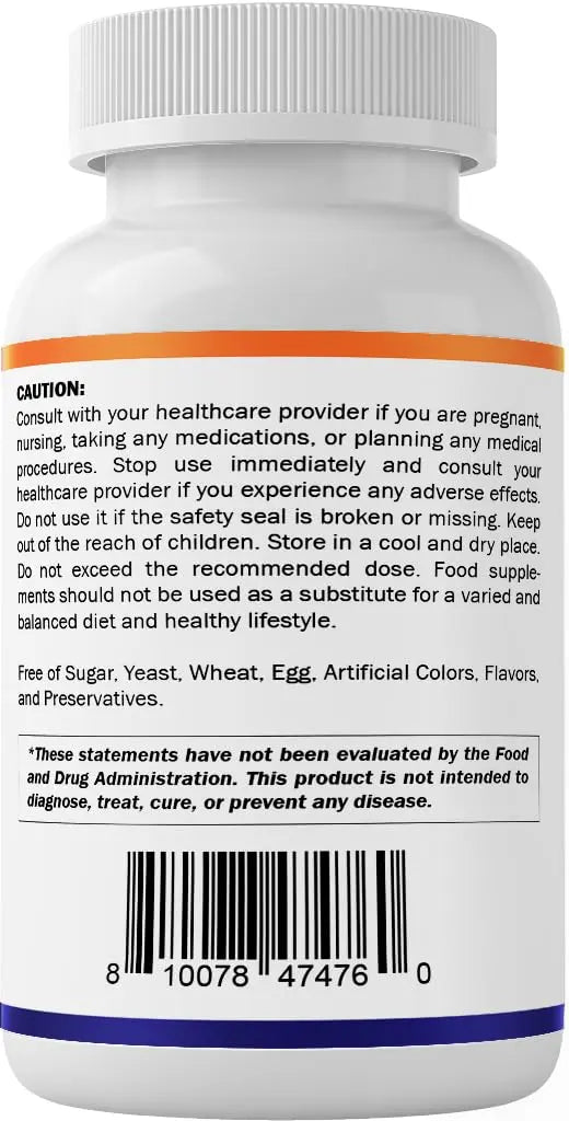 Vitamatic Lithium Orotate 20mg, 90 Capsules - Veggie Caps, Non-GMO, Gluten Free Vitamatic