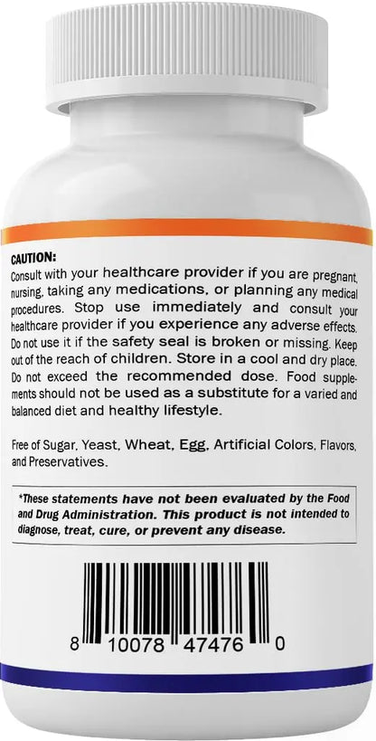 Vitamatic Lithium Orotate 20mg, 90 Capsules - Veggie Caps, Non-GMO, Gluten Free Vitamatic