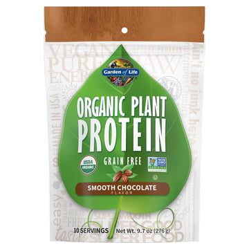 Garden of Life Organic Plant Protein Smooth Chocolate Powder, 10 Servings - Vegan, Grain Garden of Life buy australia supplements