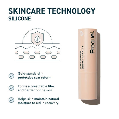 Prequel Skin - Scar Silicone Stick Solutions 60% - Thick Silicone for Scars Prequel