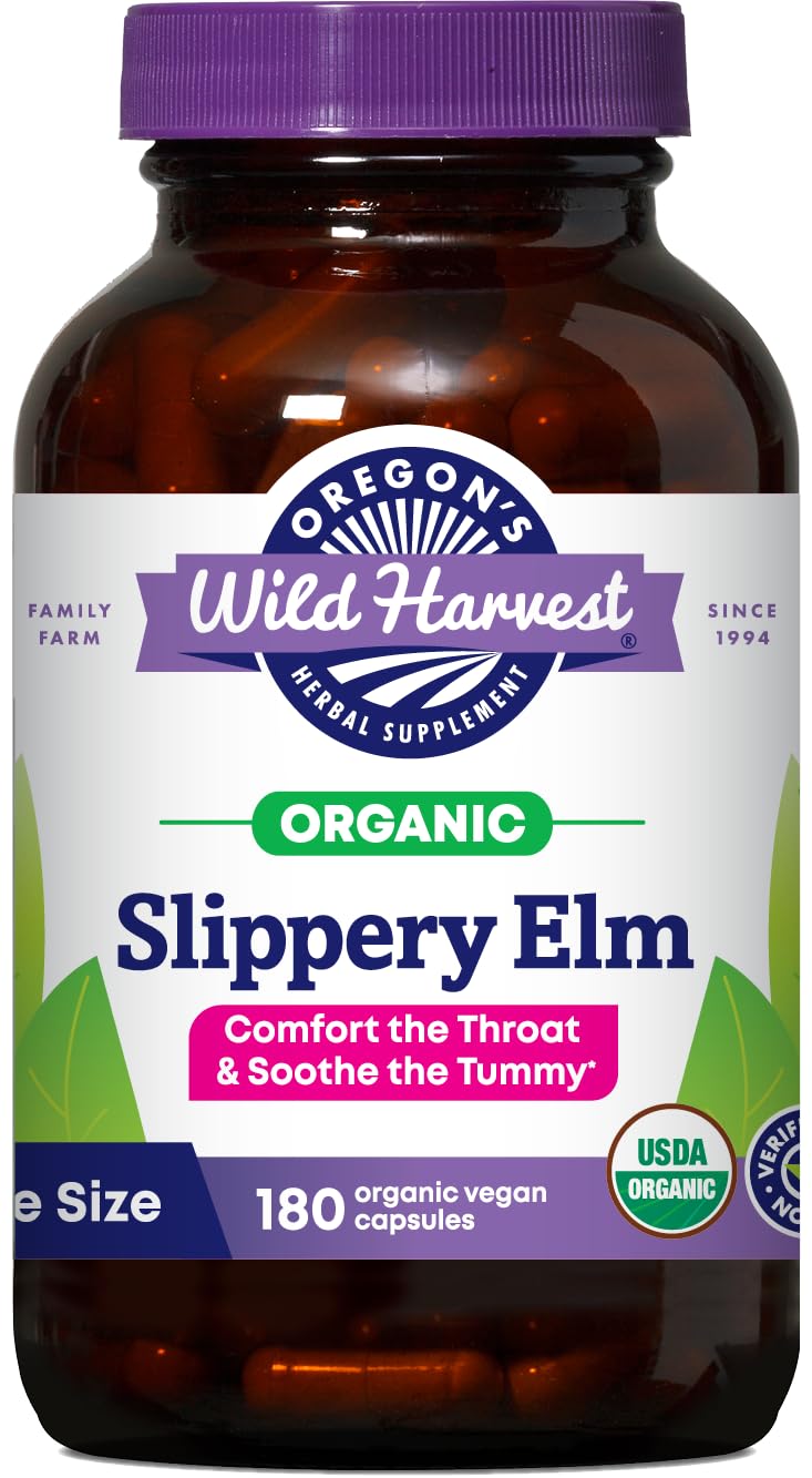 Oregon's Wild Harvest Slippery Elm Organic Capsules, 90 Count Gsupps Australia
