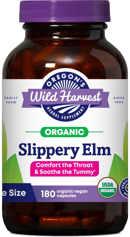 Oregon's Wild Harvest Slippery Elm Organic Capsules, 90 Count Gsupps Australia