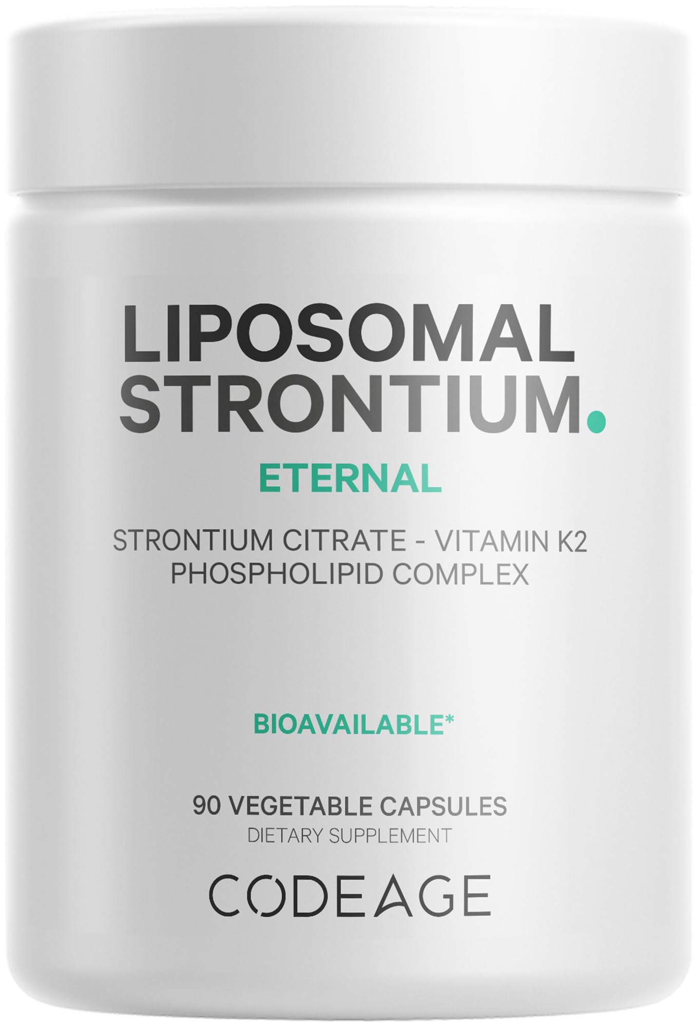 Codeage Liposomal Strontium Supplement - Strontium Citrate, Vitamin K2 MK-7, Liposomal Delivery, Non-GMO, Gluten-Free - 90 Capsules Codeage buy australia supplements